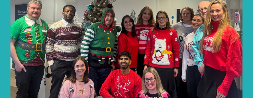 Christmas Jumper Day at Freedom Health Insurance